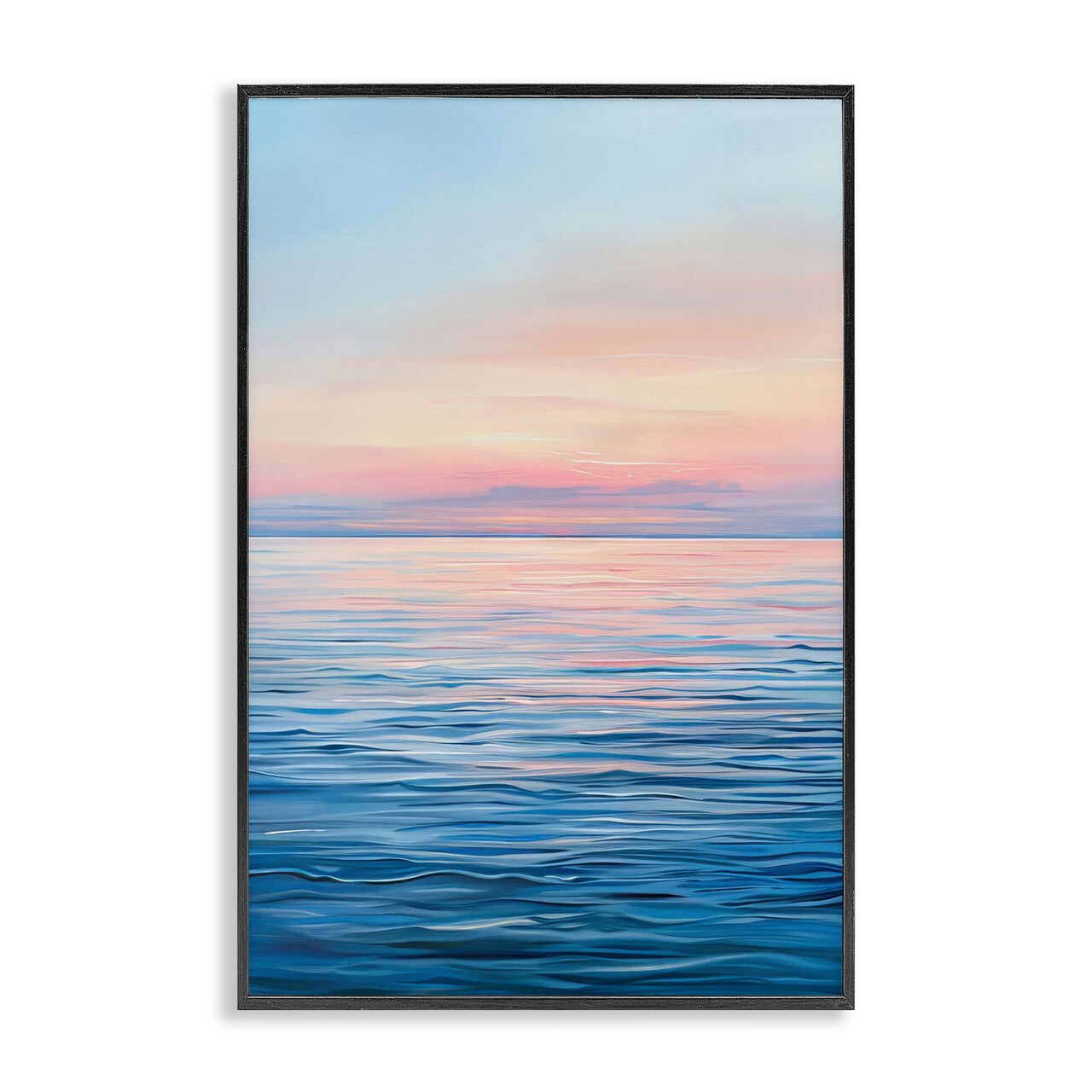 Stupell Industries Sunrise over Ocean Gradient Framed Giclee Design by LSR Design Studio